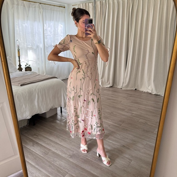 JessaKae Pink Floral Maxi Dress - Picture 2 of 8